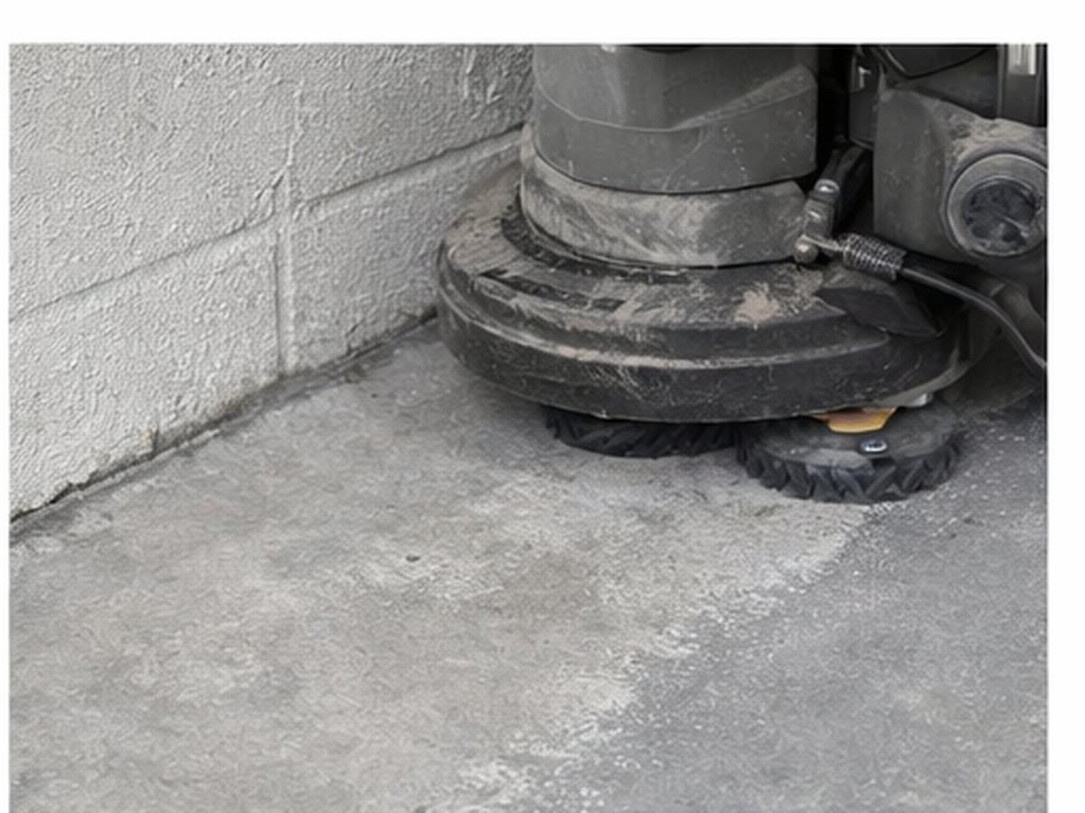 Transition grinding step near wall before polishing