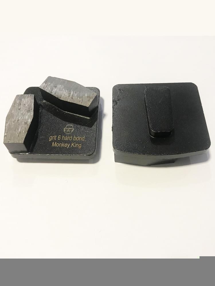 Metal bond grinding tools compatible with Husqvarna grinders for fast material removal and long tool life. Available in multiple bond options for soft, medium, and hard concrete. Provides stable grinding and consistent results for concrete floor preparation.