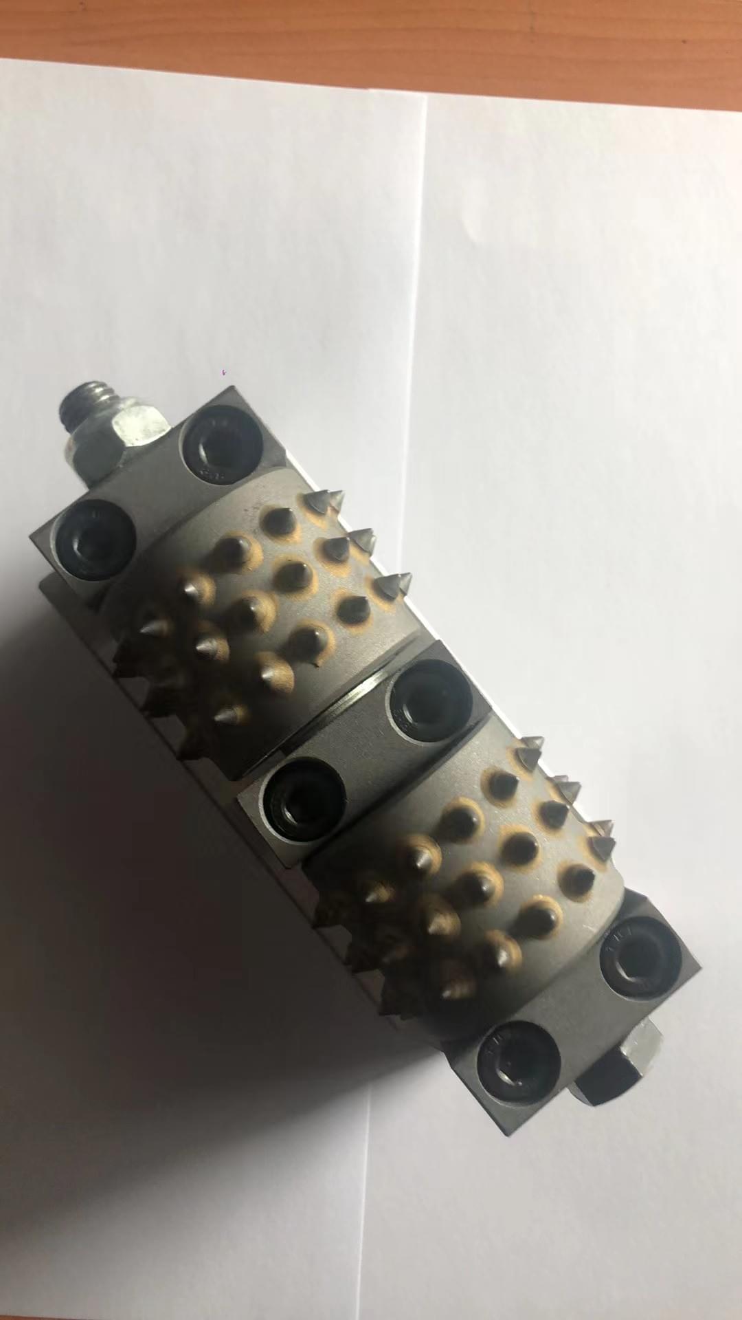L140  2-rooler 45 Tips 39mm bush hammer tools diamond litchi