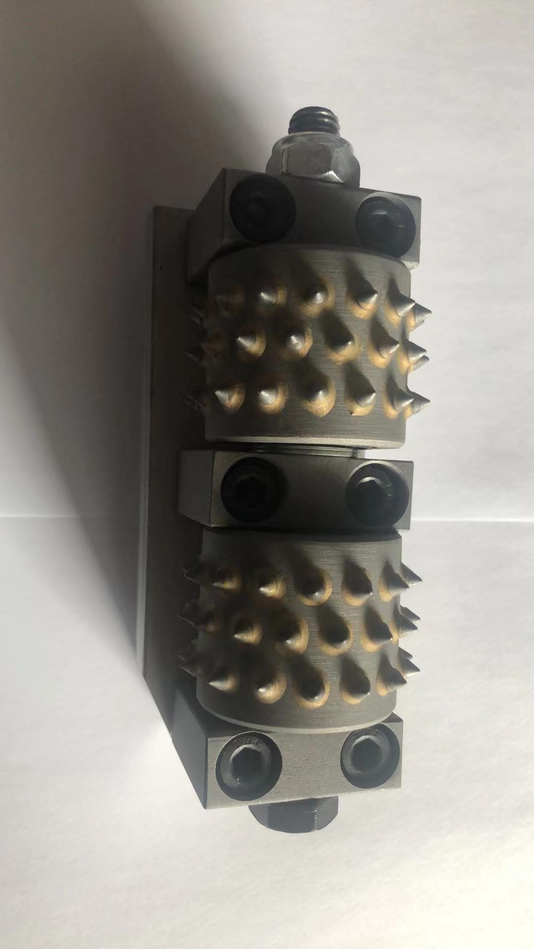 L140  2-rooler 45 Tips 39mm bush hammer tools diamond litchi