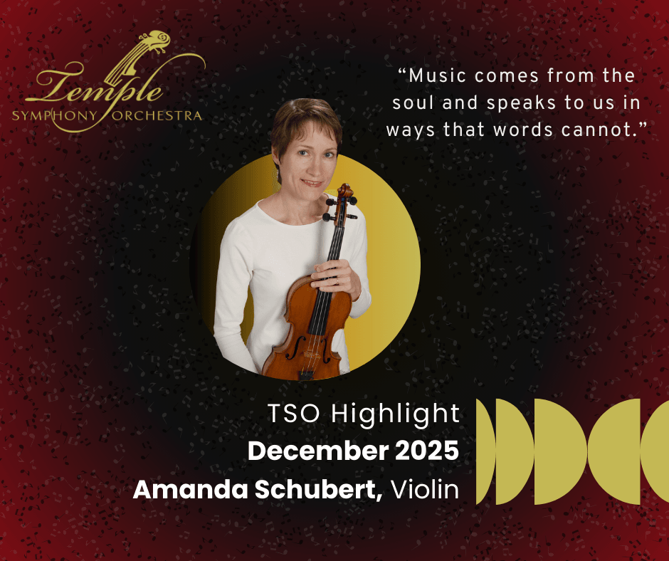 Temple Symphony Orchestra July 2025 Highlight - Sue Jacobson Temple Symphony Orchestra July 2025 Highlight - Sue Jacobson