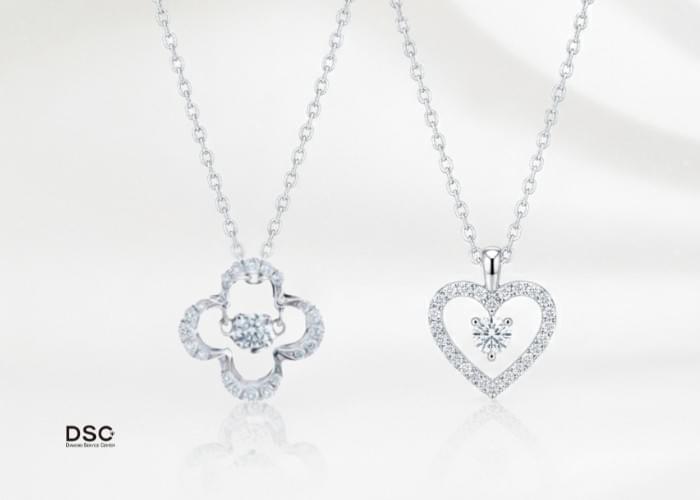 DSC 鑽石 時尚珠寶購物網店 兩條輕奢小鑽項鍊款式 展現日常優雅美學與閃耀火芒