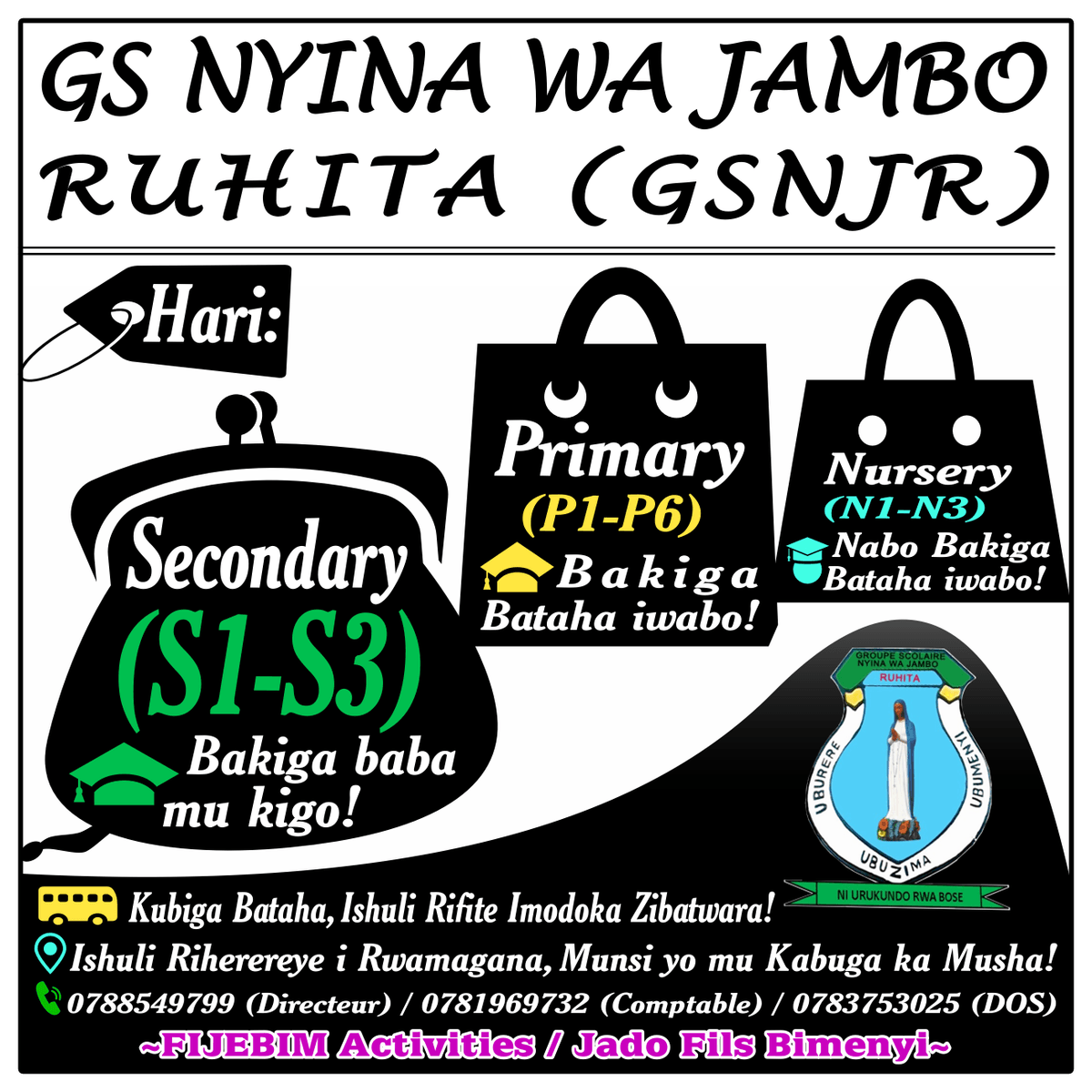 FIJEBIM Advert Design for GS Nyina wa Jambo Ruhita (GSNJR)!