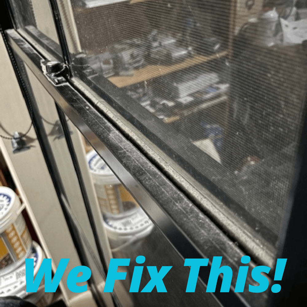 Mandurah Local Window cleaner washing internal sides of windows