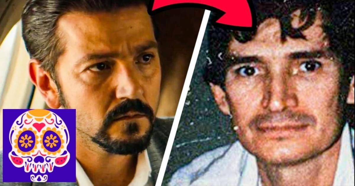 米格尔本人（右）和电视剧《毒枭：墨西哥》中的米格尔扮演者（左）。