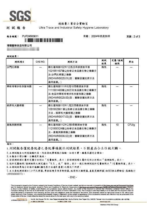 HUO BAN-爆毛粉-檢測報告