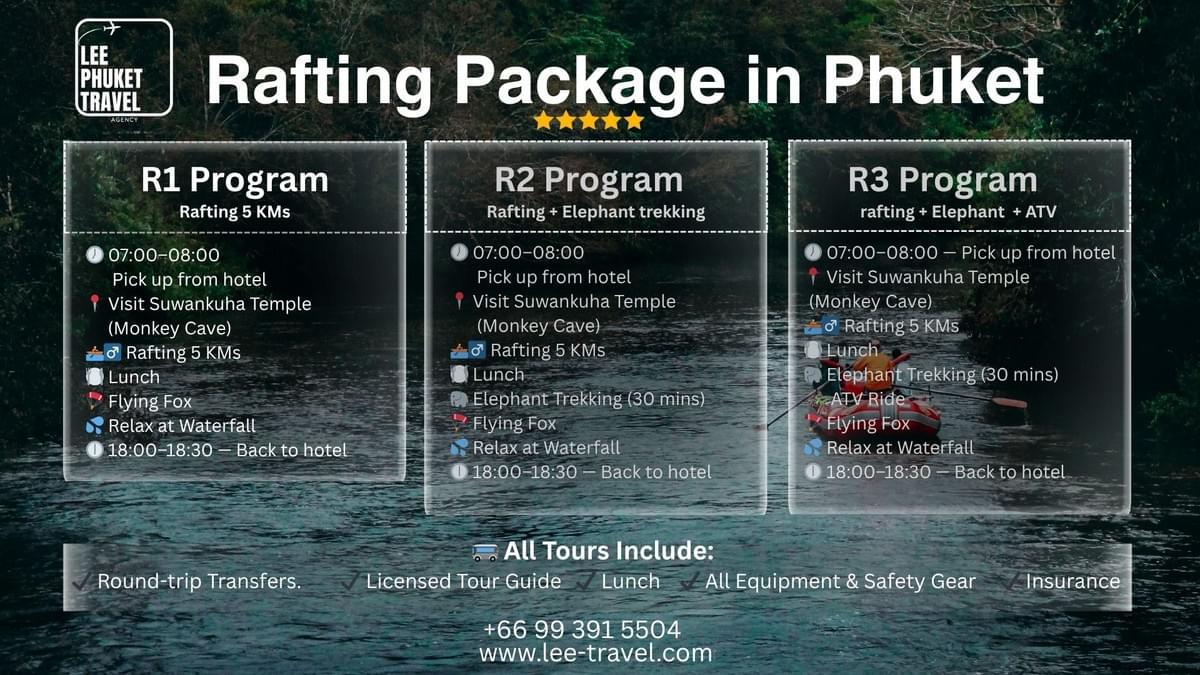 Phuket: White Water Rafting and Jungle Adventure with Lunch