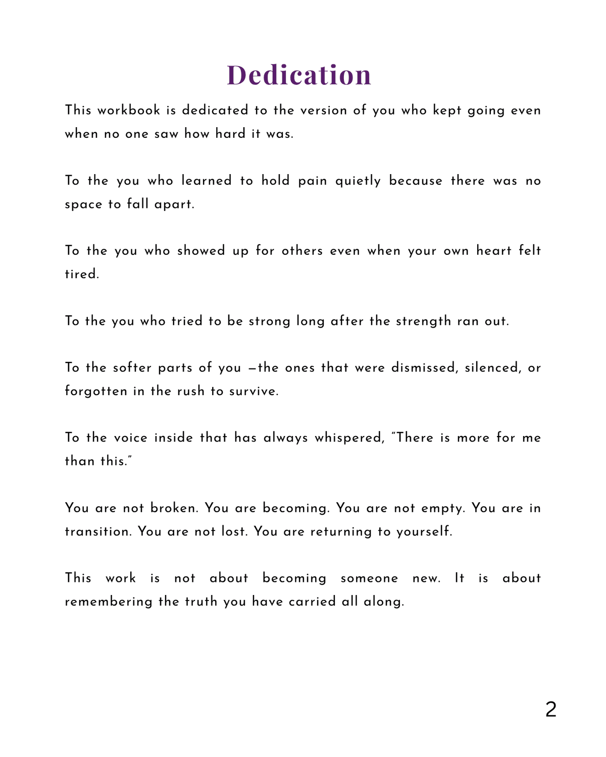 Dear Me: A Journal For Healing Every Version of You - Part 1 Awareness