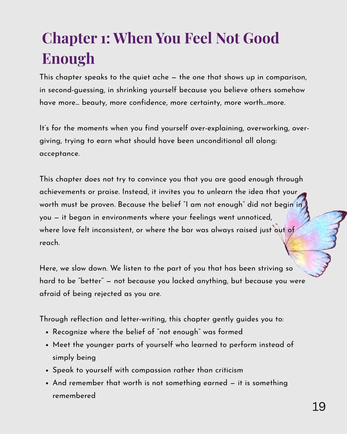 Dear Me: A Journal For Healing Every Version of You - Part 1 Awareness