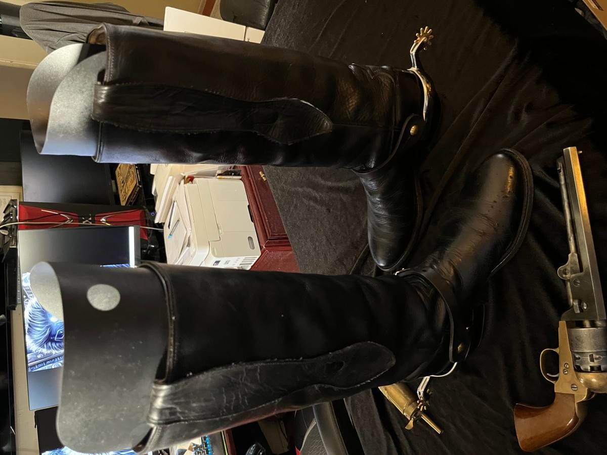 Tony Lama Shooter's Boots - Black - Muleskinners - Dominion Series -$689 New - Barely Used