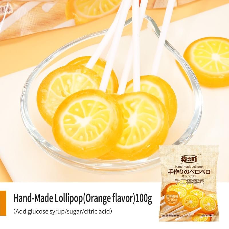 Hand-Made Lollipop(Orange Flavor) 100g