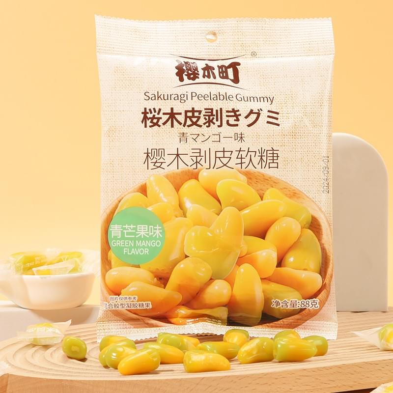 Sakuragi Peelable Gummy (Green Mango Flavor) 88g