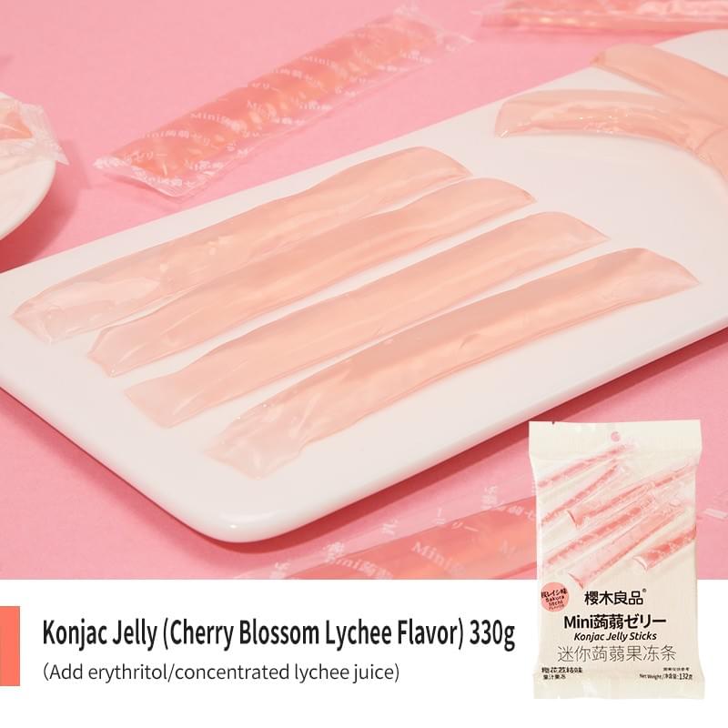 Konjac Jelly Sticks Sakura Litchi Flavor 132g