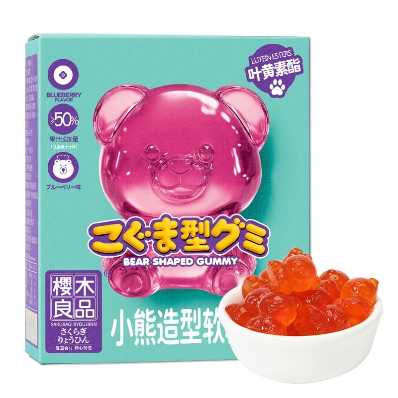 Bear-shaped Gummy(Blueberry Flavor)90g
