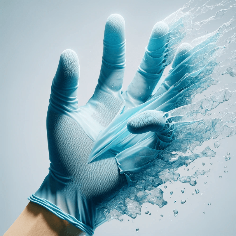    Biodegradable, 2-in-1 hand glove sanitizer that you apply onto your hands and it stays effective for an hour. The glove is peel-able and dissolves in water within a few minutes, leaving no waste behind.