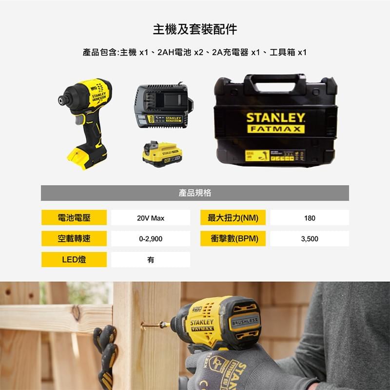 SBI811D2T  20V FM 無碳刷衝擊起子機 2.0Ah雙電
