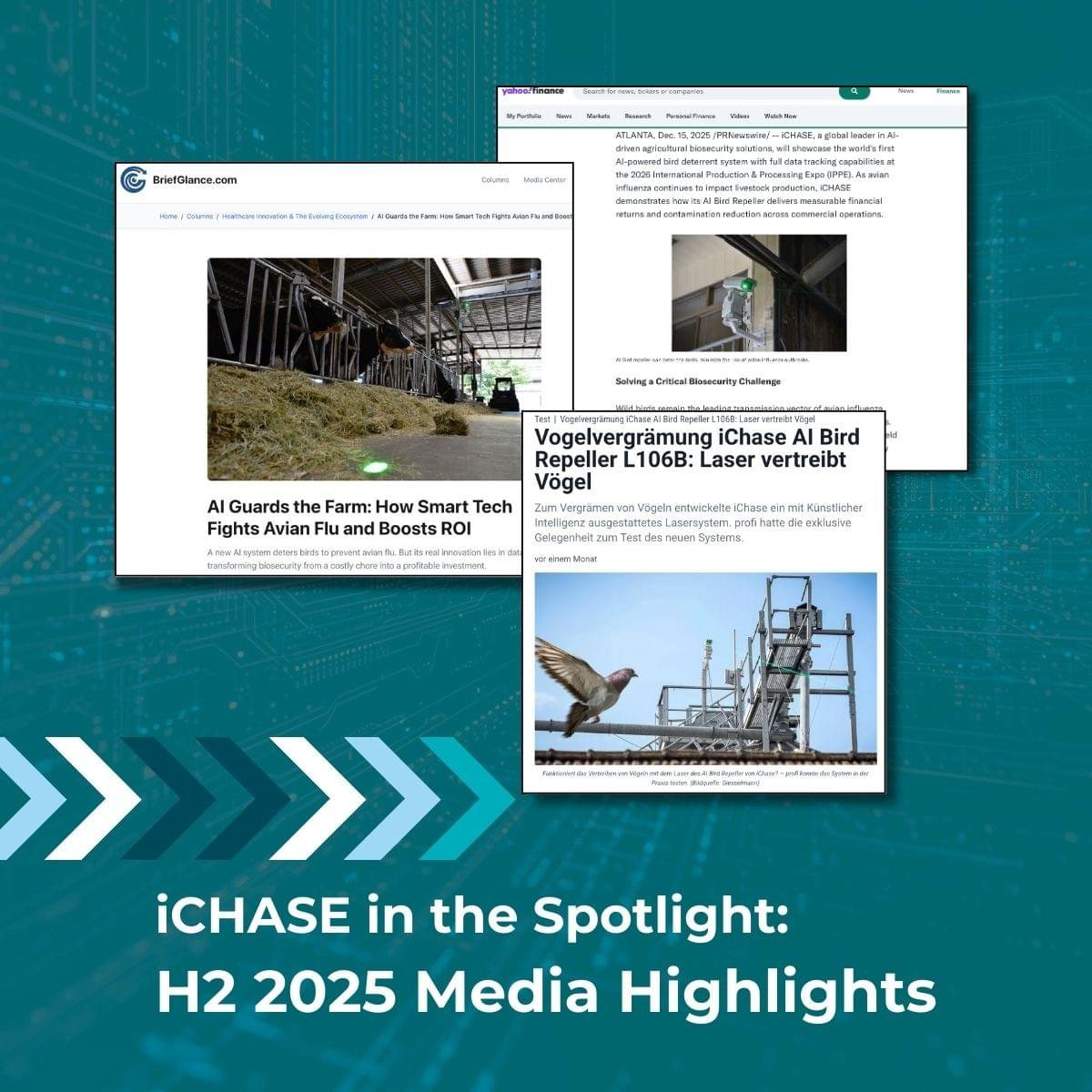 iCHASE media coverage highlights featuring Profi, Yahoo Finance, AP News, and Morningstar reporting on AI biosecurity.