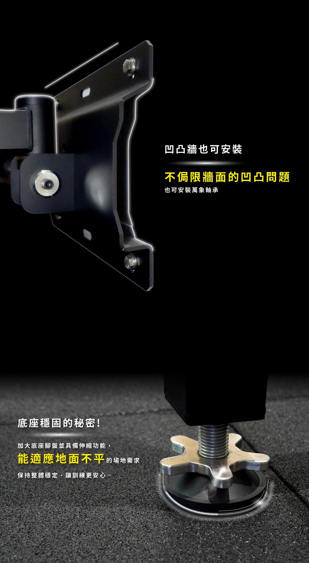 【TONGXIN 統鑫】鎖壁/鎖牆式折疊深蹲架｜Fold Back Wall Mount Rack