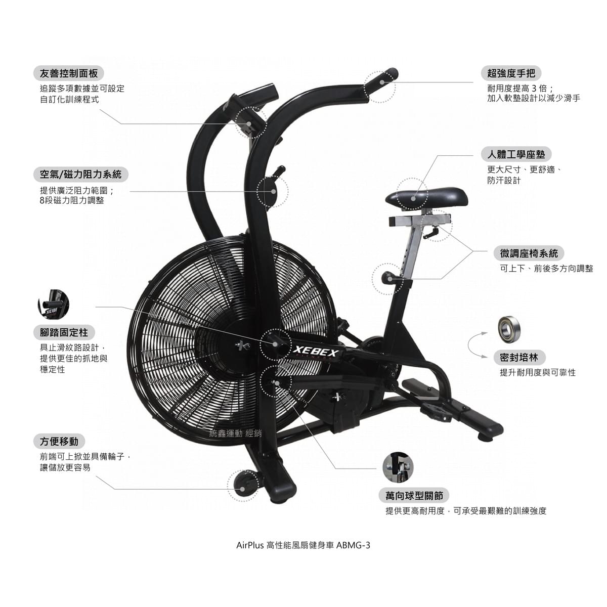 XEBEX ABMG-3 AIRPLUS 風扇健身車