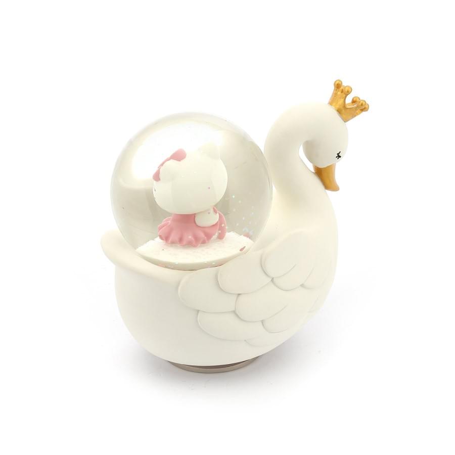 Hello Kitty 天鵝湖 水晶球音樂盒