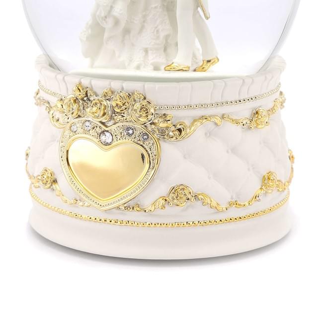 我們結婚吧水球(奢華金) 水晶球音樂盒