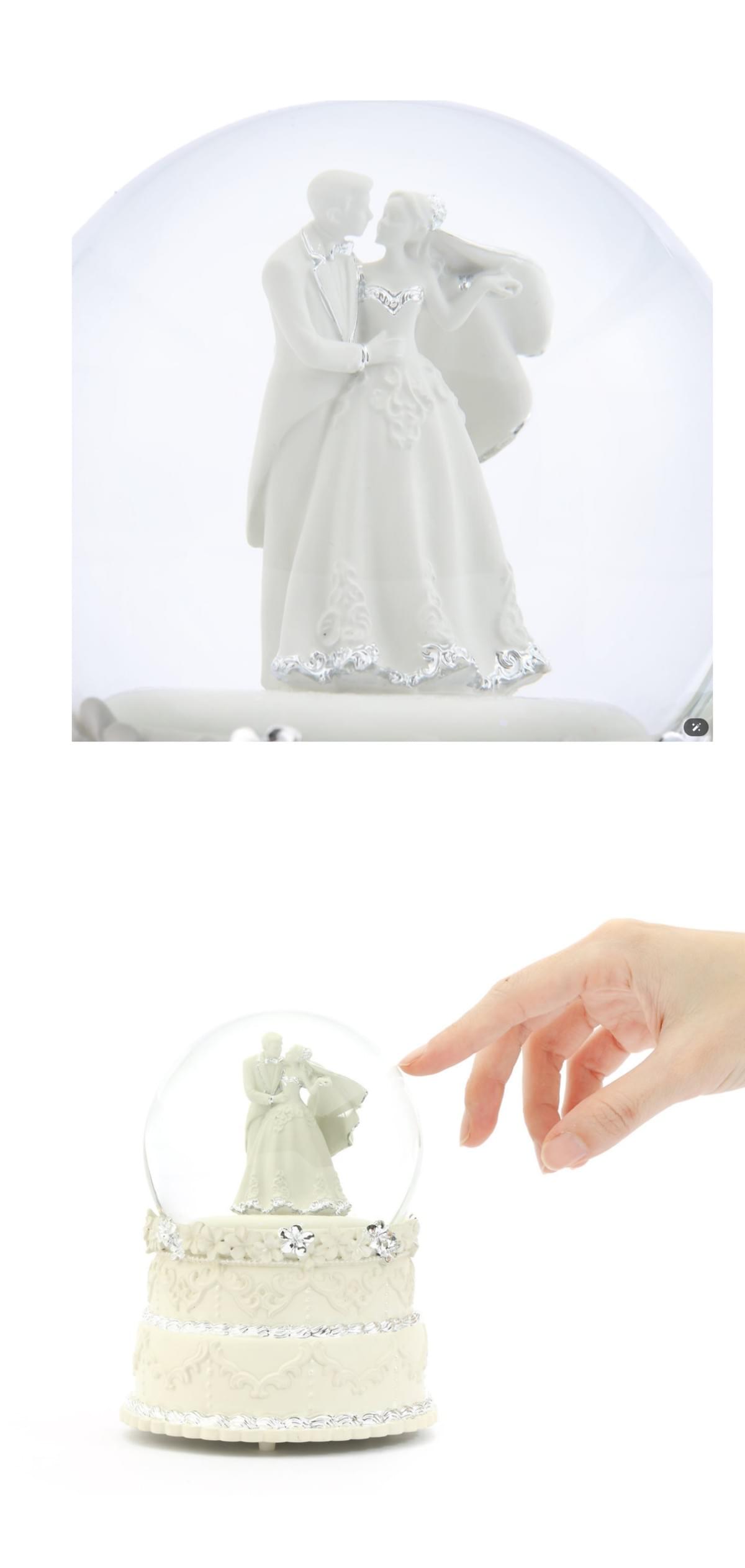 甜蜜婚禮 水晶球音樂盒