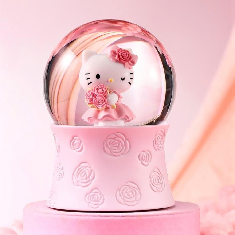 Hello Kitty 真誠的愛 水晶球音樂盒