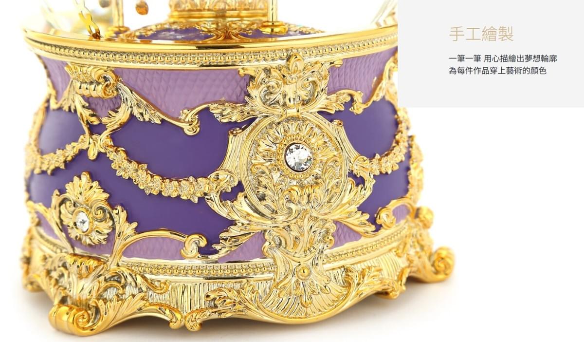 異國風情旋轉木馬(燈光) 水晶球音樂盒