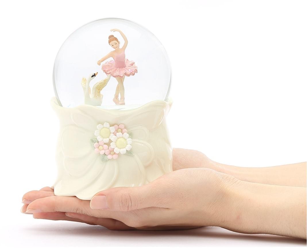 芭蕾女孩 水晶球音樂盒