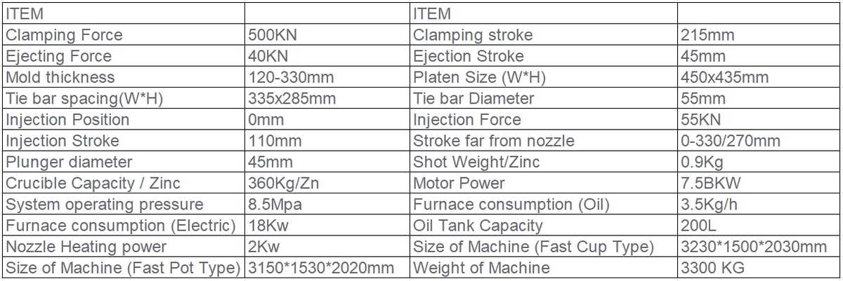 DM50T Fast Pot Type Hot Chamber Machine