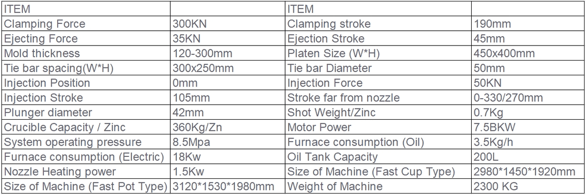 DM30T Fast Pot Type Hot Chamber Machine