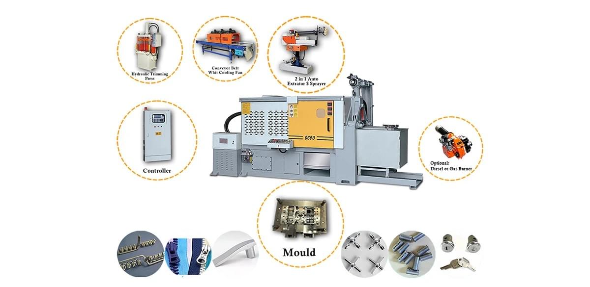 DM50T Fast Pot Type Hot Chamber Machine