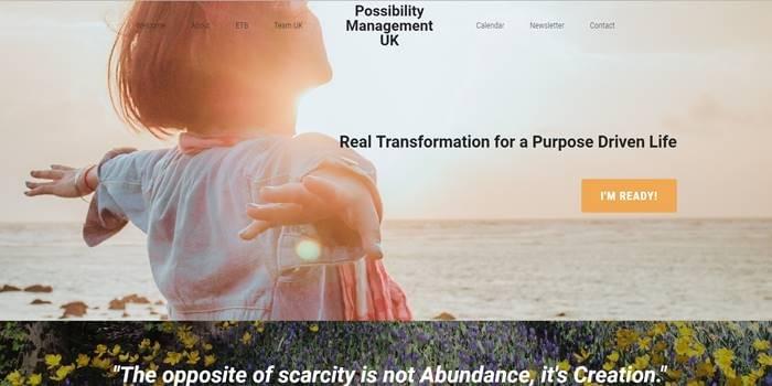 Possibilitator Training, Possibility Management in the UK Possibilitator Training, Possibility Management in the UK