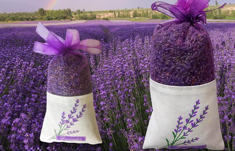 5pcs 5A Grade Lavender Aromatherapy Scent Bag,Dried Flower,Car Spice Drawer and Closet French Lavend