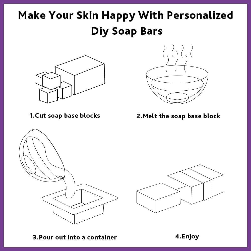 Transparent Glycerin Soap Base, Natural Organic Oil, Melt and Pour for Soap Making