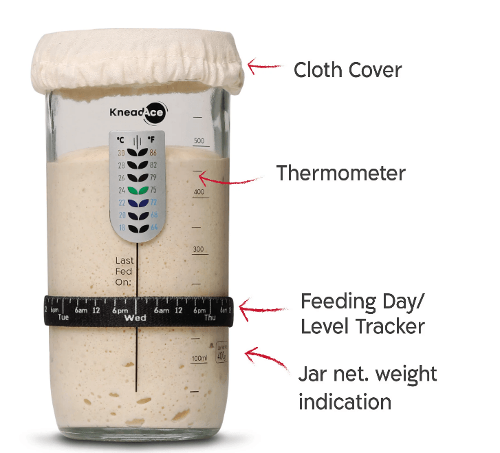 FCM Certificate Complete Sourdough Starter Kit with Bread Making Tools