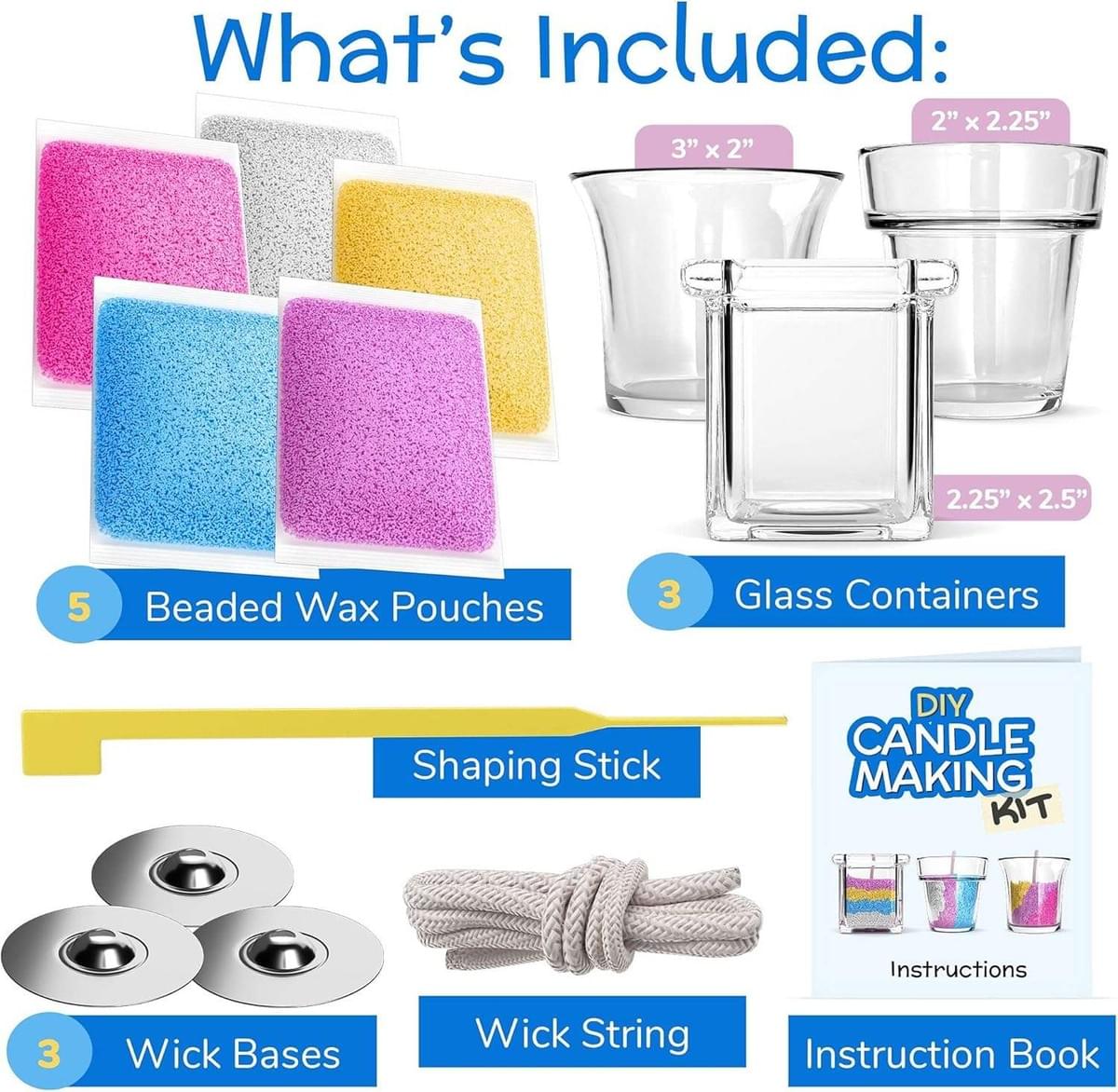 Children's Candle Making Kit - DIY Children's Candle Making Kit - Design and Make Your Own Candles 