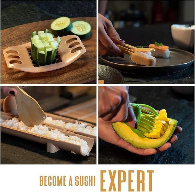 Hot Selling Sushi Bamboo Rolls Making Kit Sushi Tools for Beginners