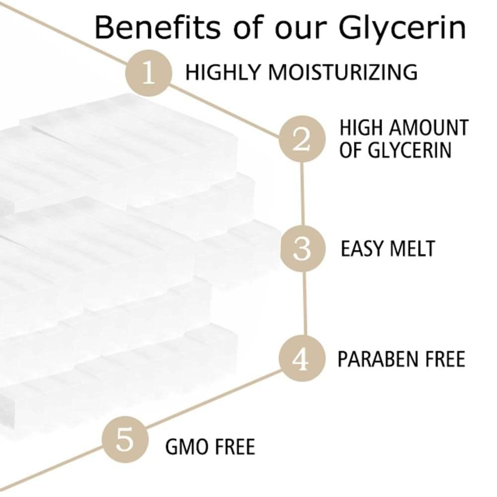 Transparent Glycerin Soap Base, Natural Organic Oil, Melt and Pour for Soap Making