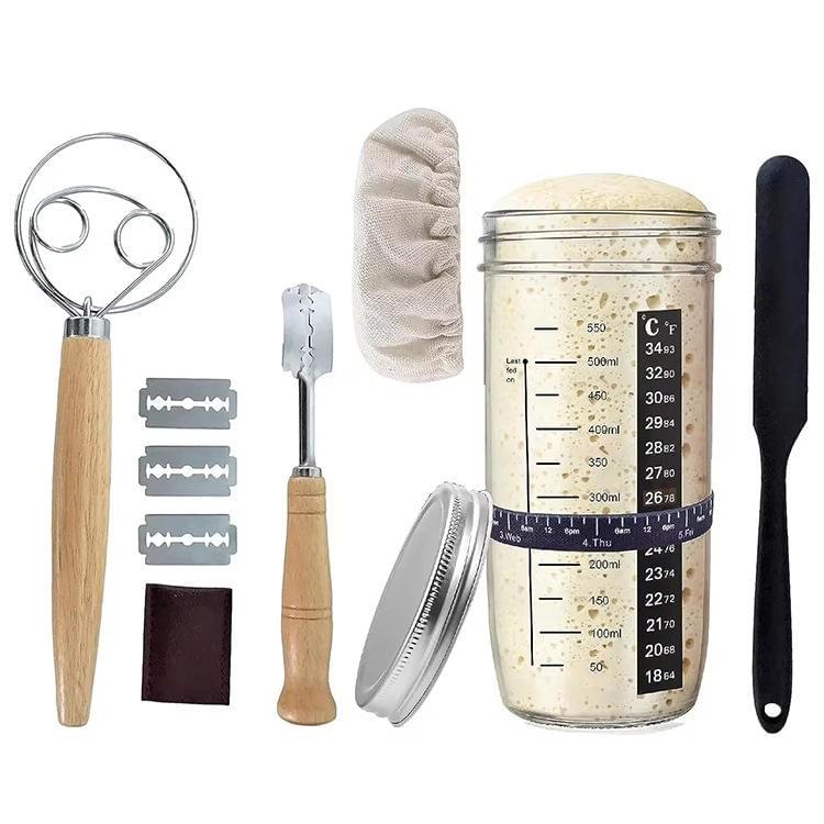 Complete Sourdough Starter Kit with Bread Making Tools