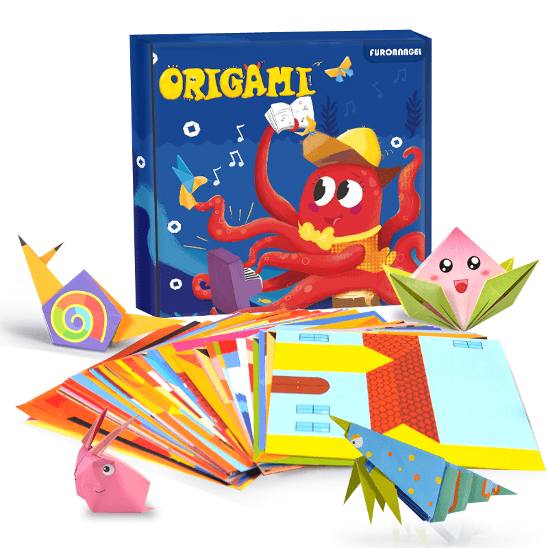 Origami Kit 144 Sheets Origami Paper for Kids 72 Patterns with Craft Guiding Book