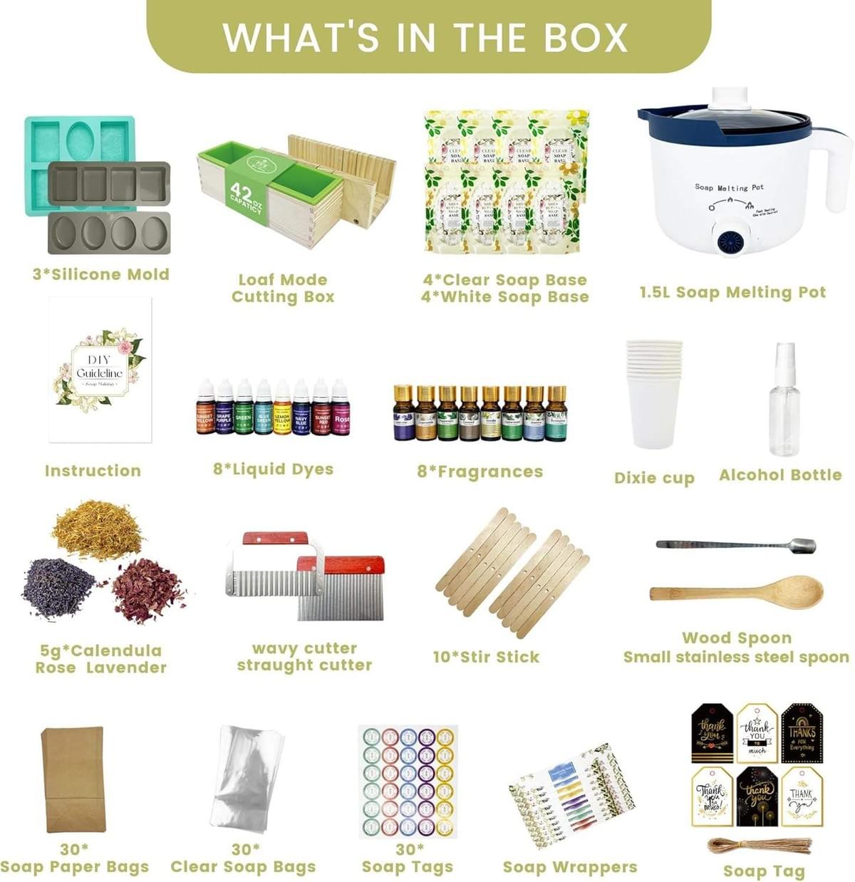 Luxury Soap Making Kit for Soap Making, DIY Soap Making Full Set, Gift for Adults/children