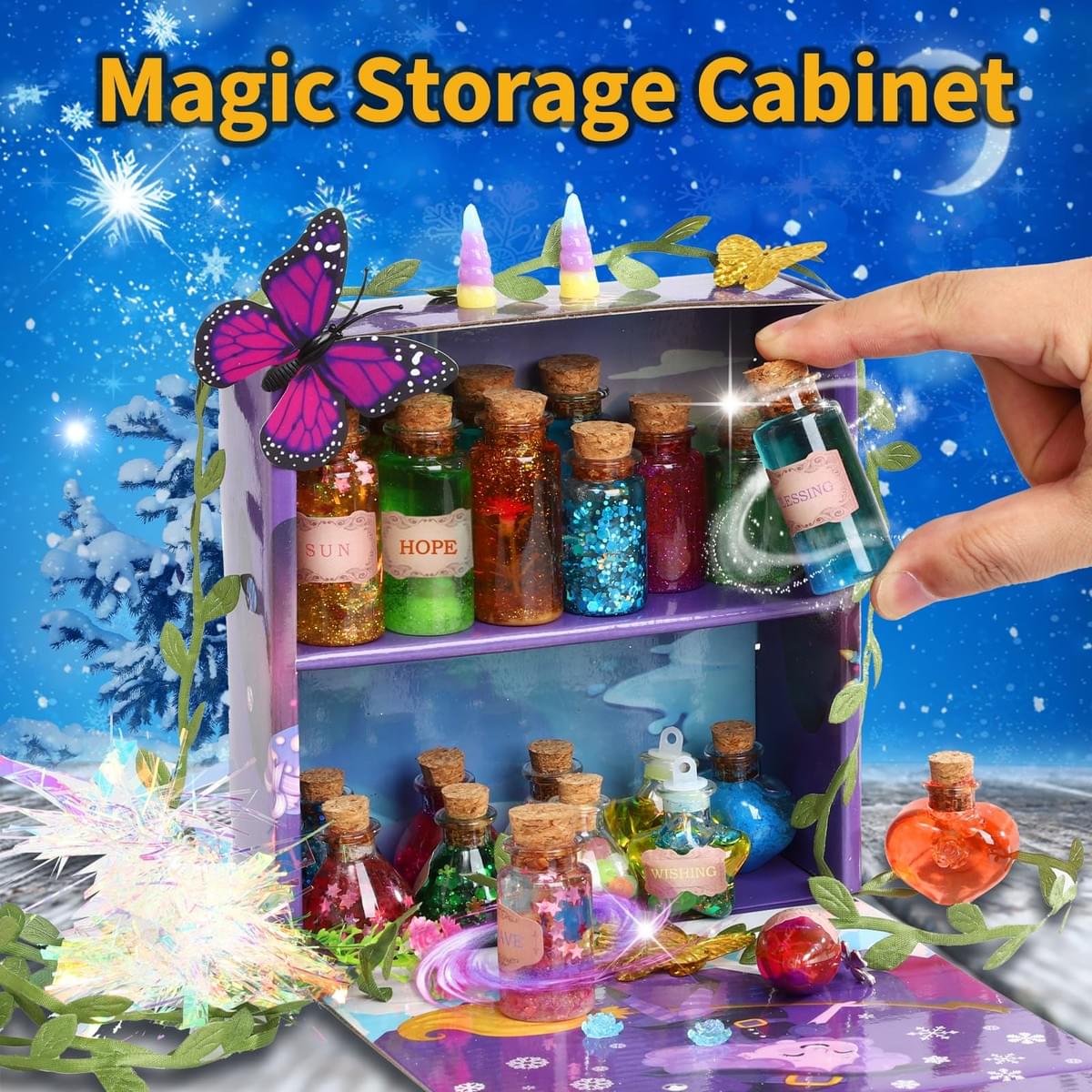 Freezing Magic Potion Kits for Kids - DIY Make 24 Bottles Gradient Potions。