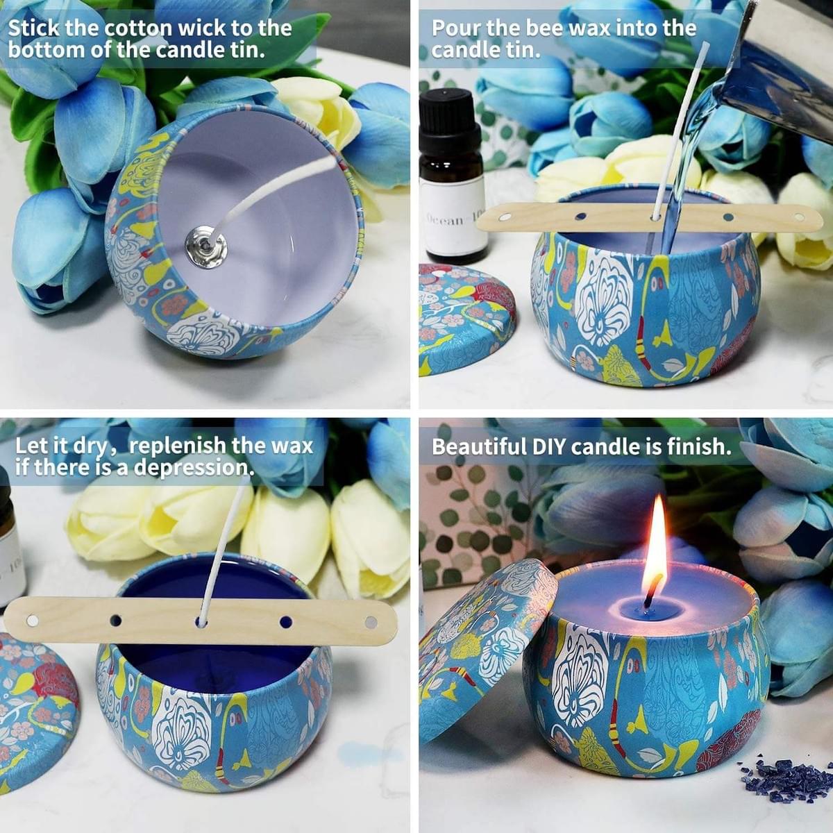 DIY Candle Making Kit, with a Variety of Scented Essential Oils, 