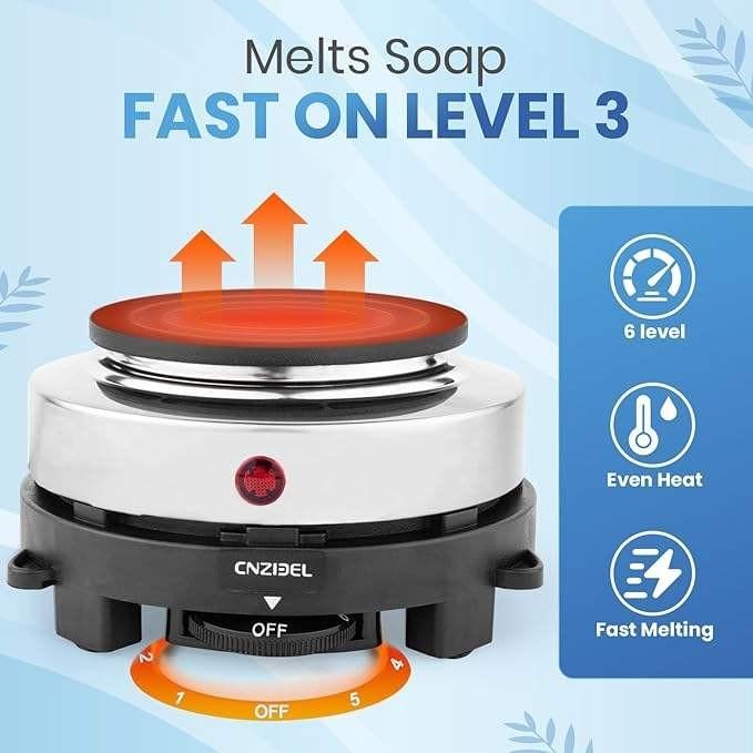 Soap Making Kit, with 900 ml Stainless Steel Melting Pot Integrated DIY Silicone Mold Soap Making 