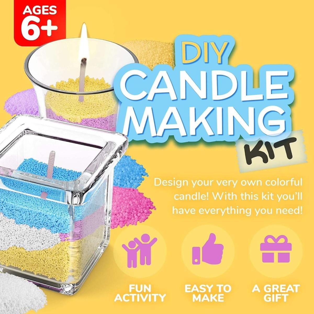 Children's Candle Making Kit - DIY Children's Candle Making Kit - Design and Make Your Own Candles 