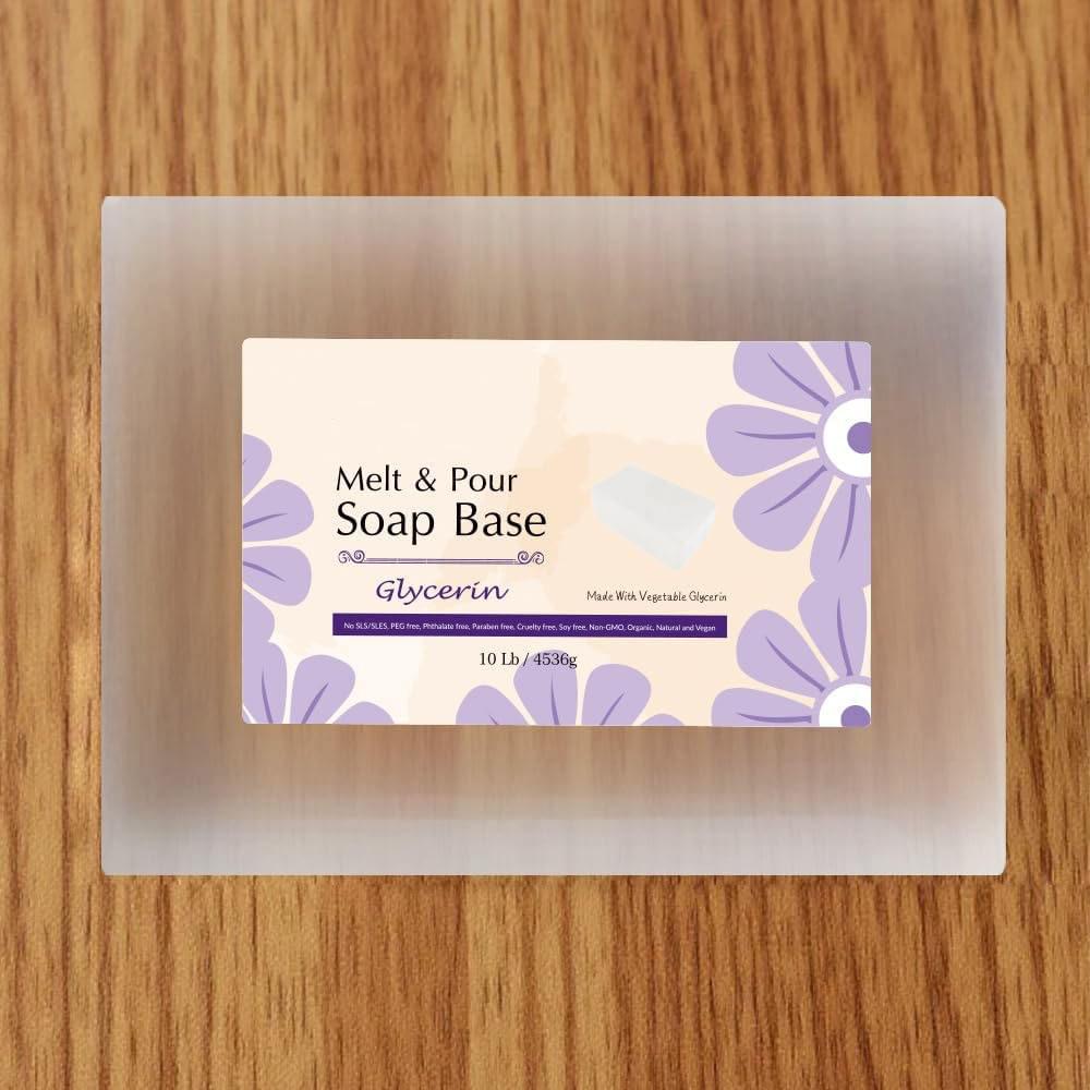 Transparent Glycerin Soap Base, Natural Organic Oil, Melt and Pour for Soap Making