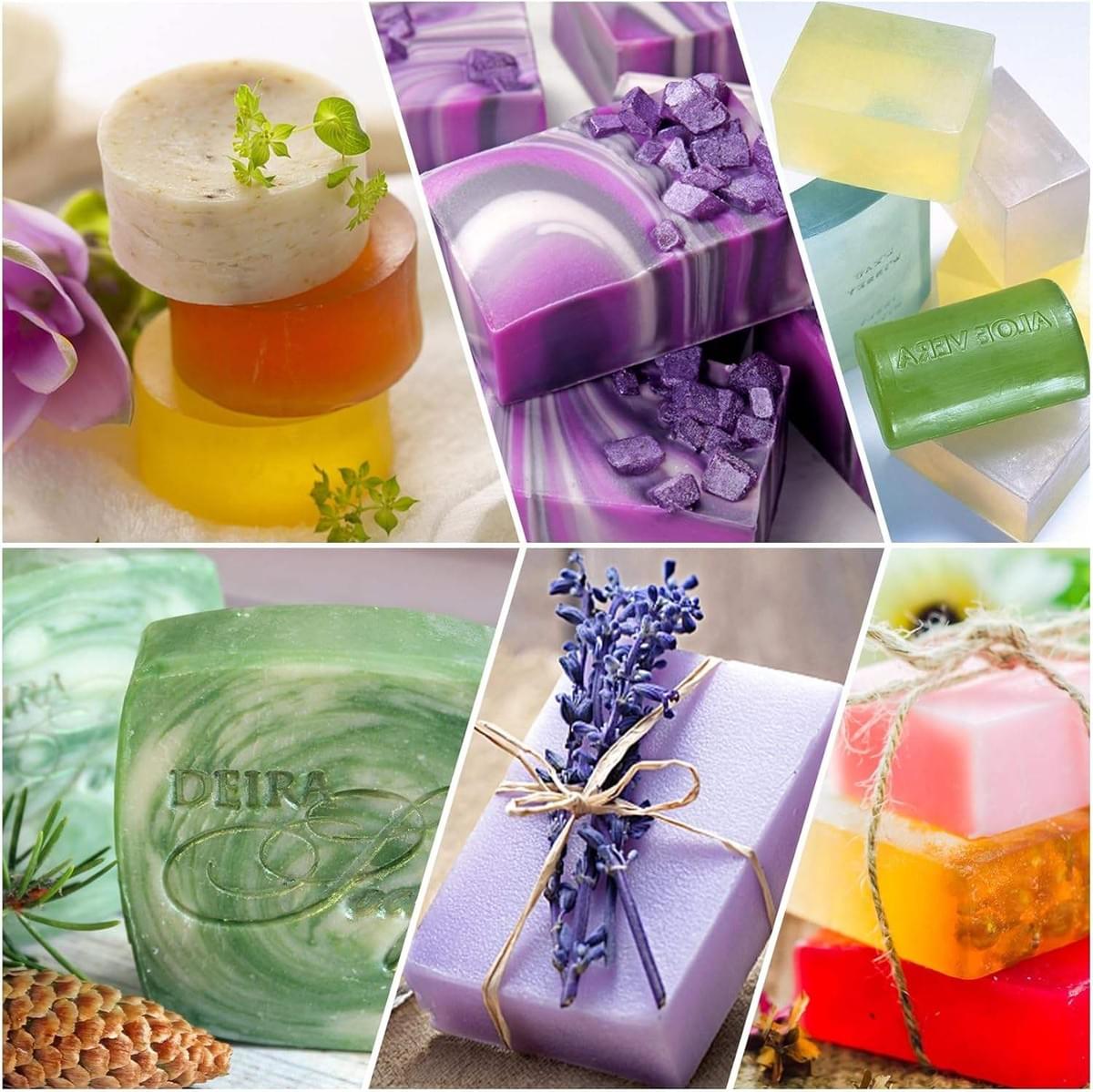 Soap/Candle Dye Making Kit - 10 Liquid Colors for Soap/Candle, Explosion Salt Dyeing, Nonirritating,