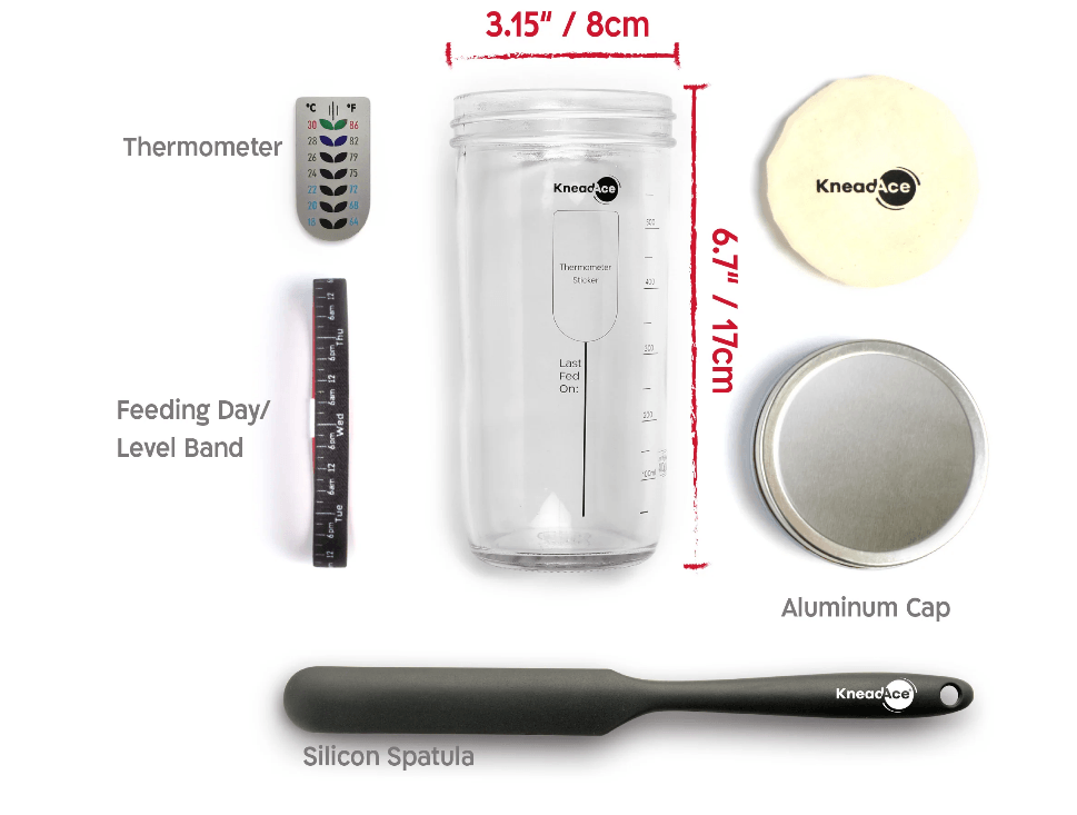 FCM Certificate Complete Sourdough Starter Kit with Bread Making Tools