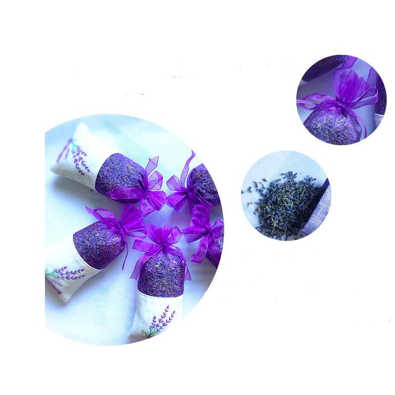 5pcs 5A Grade Lavender Aromatherapy Scent Bag,Dried Flower,Car Spice Drawer and Closet French Lavend